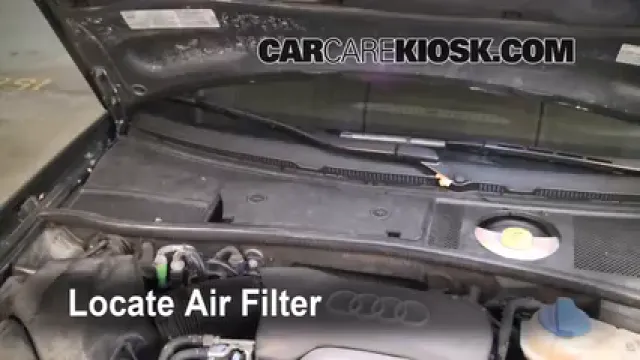 2004 Audi A6 3.0L V6 Filtre à air (intérieur) Changement